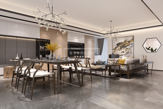現代中式裝修案例，開放而又內斂！